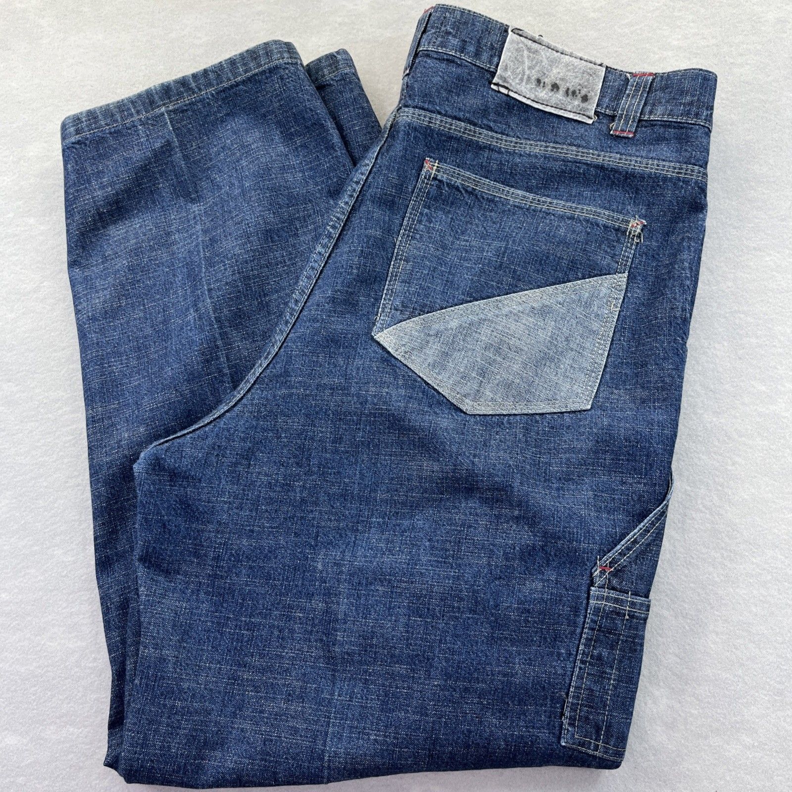 Merchant Jeans Co Mens Jeans 40x32 Baggy Y2k 90s Skater Grunge Cargo Vintage